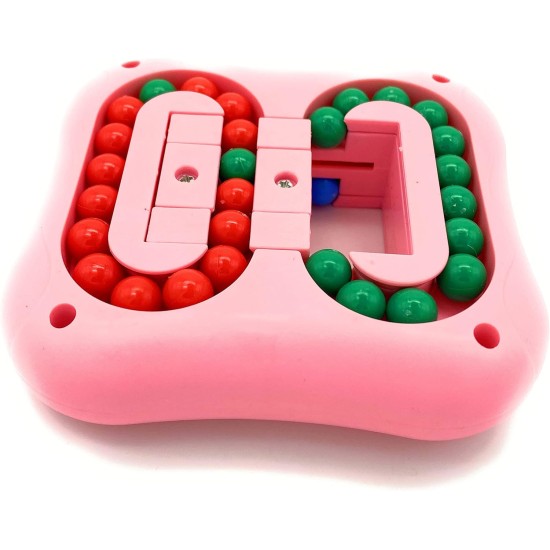 Anjetan Rotating Magic Bean Cube Toy, Pink Anjetan Rotating Magic Bean Cube Toy, Pink