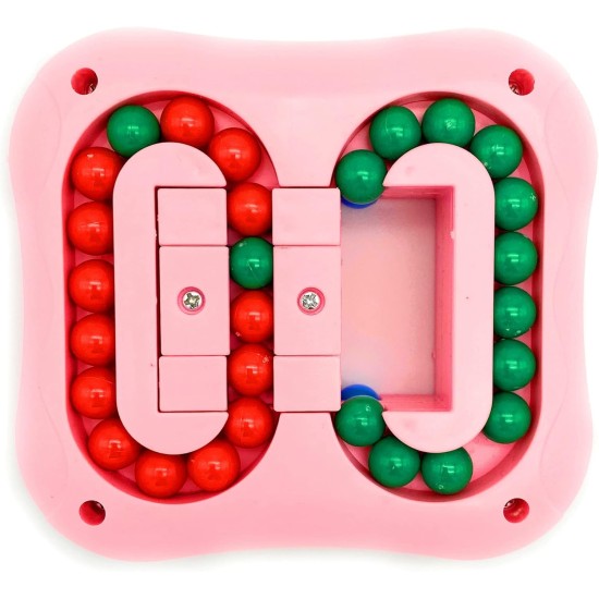 Anjetan Rotating Magic Bean Cube Toy, Pink Anjetan Rotating Magic Bean Cube Toy, Pink