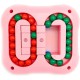 Anjetan Rotating Magic Bean Cube Toy, Pink Anjetan Rotating Magic Bean Cube Toy, Pink