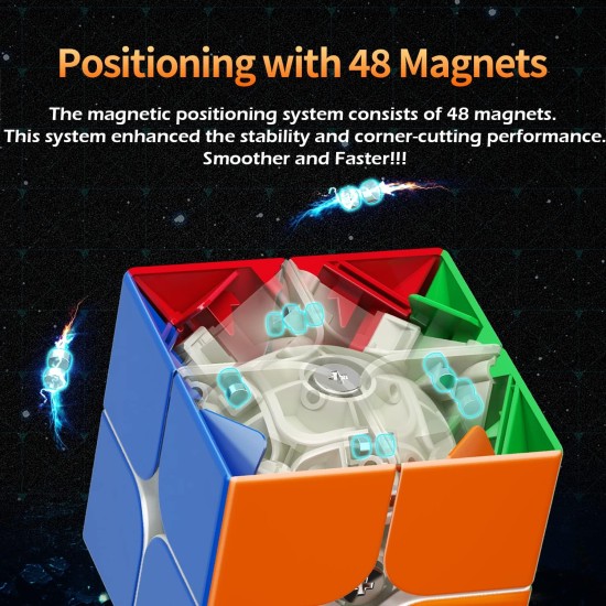 CuberShop Moyu RS2M 2022 Evolution 2x2 Magnetic Speed Cube, RS2M Evolution Professional Upgraded Version of Moyu RS2M 2020, Moyu RS2M Evo 2022 Upgraded RS2M Pro Version CuberShop Moyu RS2M 2022 Evolution 2x2 Magnetic Speed Cube, RS2M Evolution Professional Upgraded Version of Moyu RS2M 2020, Moyu RS2M Evo 2022 Upgraded RS2M Pro Version