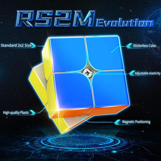CuberShop Moyu RS2M 2022 Evolution 2x2 Magnetic Speed Cube, RS2M Evolution Professional Upgraded Version of Moyu RS2M 2020, Moyu RS2M Evo 2022 Upgraded RS2M Pro Version CuberShop Moyu RS2M 2022 Evolution 2x2 Magnetic Speed Cube, RS2M Evolution Professional Upgraded Version of Moyu RS2M 2020, Moyu RS2M Evo 2022 Upgraded RS2M Pro Version