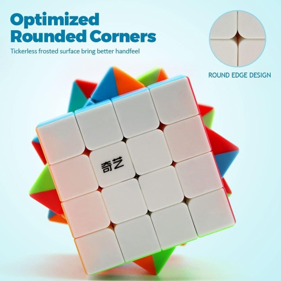 Moruska Qiyi 4x4 Speed Cube Stickerless 4x4x4 Magic Cube Puzzle Toy - Qi Qiyuan S Moruska Qiyi 4x4 Speed Cube Stickerless 4x4x4 Magic Cube Puzzle Toy - Qi Qiyuan S