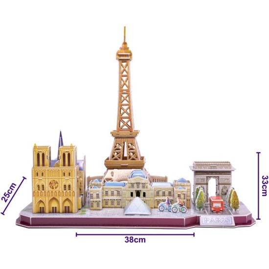 CITY LINE PARIS (114 Pcs) Size: 38.1 x 25.4 x 32.7 cm CITY LINE PARIS (114 Pcs) Size: 38.1 x 25.4 x 32.7 cm
