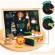 COOLJOY 100+ Pieces Magnetic Wooden Jigsaw Animal Jigsaw with Chalkboard Easel Double-Sided Educational Toys for Toddler Children Girl 3+ Years Old COOLJOY 100+ Pieces Magnetic Wooden Jigsaw Animal Jigsaw with Chalkboard Easel Double-Sided Educational Toys for Toddler Children Girl 3+ Years Old