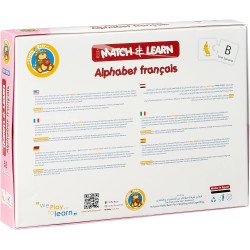 Fluffy Bear ED-1024 French Alphabet Puzzle - Multi Color