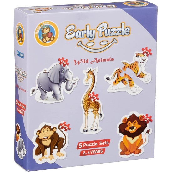Fluffy Bear Early puzzle- wild animals Fluffy Bear Early puzzle- wild animals