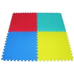 Foam Mat Rainbowtoy Puzzle 60x60x1CM Set of 4 Piece - Multi Color