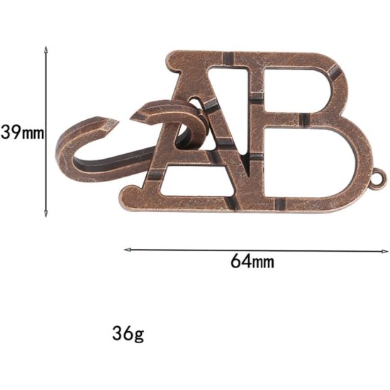 fashion mania ABC Metal Puzzle Lock IQ Test Mind Game Toys Brain Teaser Metal Puzzles Magic Trick Toy Metal IQ Puzzle for Kids and Adults fashion mania ABC Metal Puzzle Lock IQ Test Mind Game Toys Brain Teaser Metal Puzzles Magic Trick Toy Metal IQ Puzzle for Kids and Adults