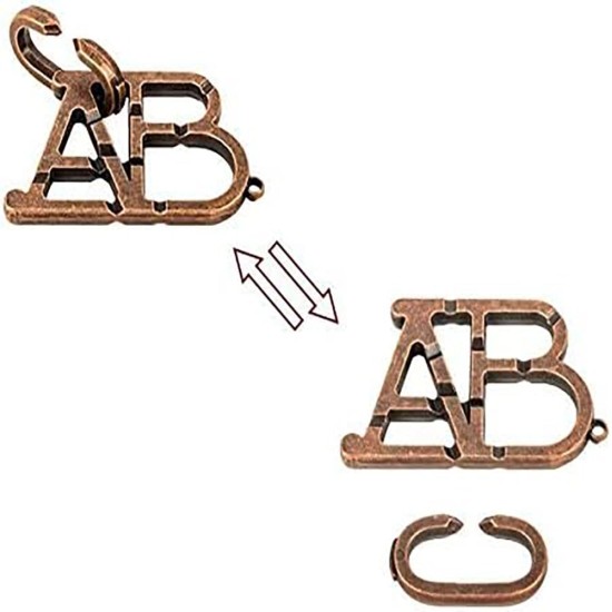 fashion mania ABC Metal Puzzle Lock IQ Test Mind Game Toys Brain Teaser Metal Puzzles Magic Trick Toy Metal IQ Puzzle for Kids and Adults fashion mania ABC Metal Puzzle Lock IQ Test Mind Game Toys Brain Teaser Metal Puzzles Magic Trick Toy Metal IQ Puzzle for Kids and Adults