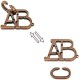 fashion mania ABC Metal Puzzle Lock IQ Test Mind Game Toys Brain Teaser Metal Puzzles Magic Trick Toy Metal IQ Puzzle for Kids and Adults fashion mania ABC Metal Puzzle Lock IQ Test Mind Game Toys Brain Teaser Metal Puzzles Magic Trick Toy Metal IQ Puzzle for Kids and Adults