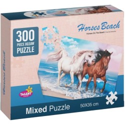 Talent Shop Puzzle 50x36cm 300pcs Two Horses Multicolor R45-2-1