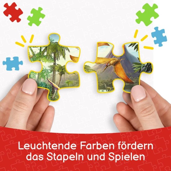Trefl 3 in 1 Puzzle The Extraordinary World of Dinosaurs Trefl 3 in 1 Puzzle The Extraordinary World of Dinosaurs