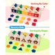 Coogam Montessori Toys Wooden Color Shape Sorting Box Game Geometric Matching Blocks Early Learning Educational Toy Gift for 3 4 5 Year-Old Baby Toddlers Coogam Montessori Toys Wooden Color Shape Sorting Box Game Geometric Matching Blocks Early Learning Educational Toy Gift for 3 4 5 Year-Old Baby Toddlers