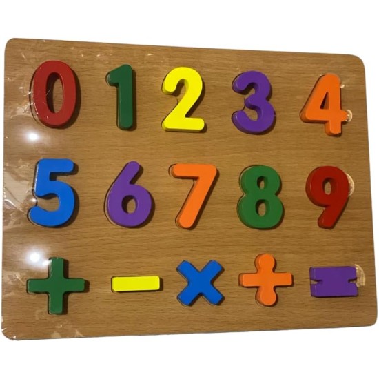 Generic ABC wooden Puzzle Letters Plates Education toys for kids by Play2Learn-multi size (numbers) Generic ABC wooden Puzzle Letters Plates Education toys for kids by Play2Learn-multi size (numbers)