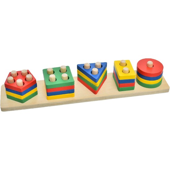 Generic accessories shop Wooden Learning Puzzle Enlighten IQ With Colorful Amazing Design And Add More Fun for Children Set Of 21 Pieces - Multicolor Generic accessories shop Wooden Learning Puzzle Enlighten IQ With Colorful Amazing Design And Add More Fun for Children Set Of 21 Pieces - Multicolor