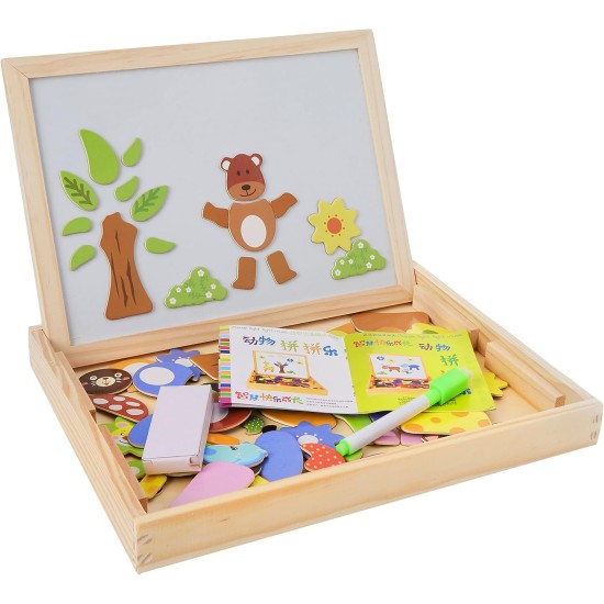 Isco ball chalkboard wooden writing drawing whiteboard magnetic fun educational puzzle toy for young early education from 36 months