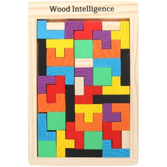 KAVID Wooden Jigsaw Puzzle (40 Pieces) Tangram Jigsaw Teasers Educational Children’s Puzzle Game KAVID Wooden Jigsaw Puzzle (40 Pieces) Tangram Jigsaw Teasers Educational Children’s Puzzle Game