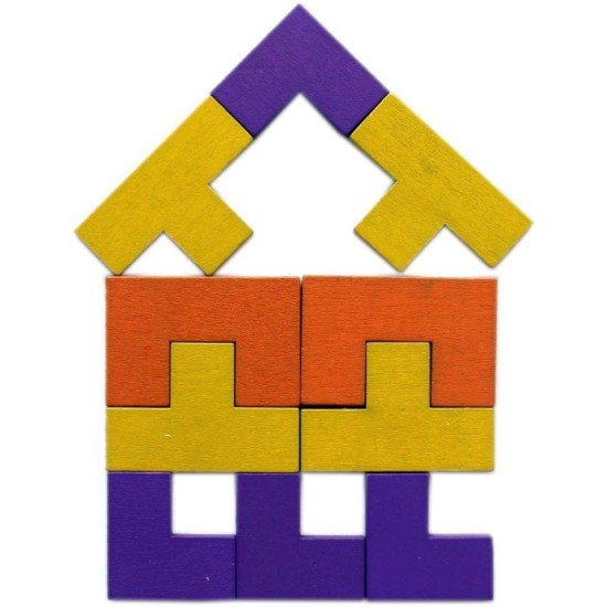 KAVID Wooden Jigsaw Puzzle (40 Pieces) Tangram Jigsaw Teasers Educational Children’s Puzzle Game KAVID Wooden Jigsaw Puzzle (40 Pieces) Tangram Jigsaw Teasers Educational Children’s Puzzle Game