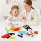 Lewo 130 PCS Wooden Pattern Blocks Geometric Shape Puzzles Classic Educational Toys Tangrams Set for Kids with 24 Design Cards cypt Lewo 130 PCS Wooden Pattern Blocks Geometric Shape Puzzles Classic Educational Toys Tangrams Set for Kids with 24 Design Cards cypt