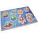 Wooden Space Puzzle With Handle For Skills Development - Multi Color Wooden Space Puzzle With Handle For Skills Development - Multi Color