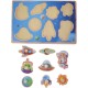 Wooden Space Puzzle With Handle For Skills Development - Multi Color Wooden Space Puzzle With Handle For Skills Development - Multi Color