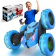 GRAFLO Remote Control Car For Kids, Double Sided 360°Rotating 4WD RC Car with Headlights, 2.4GHz Electric Race Stunt Toys Car Off-Road - Stunt Drifting Car Rechargeable - Toys For Kids (BLUE) 3+ Years GRAFLO Remote Control Car For Kids, Double Sided 360°Rotating 4WD RC Car with Headlights, 2.4GHz Electric Race Stunt Toys Car Off-Road - Stunt Drifting Car Rechargeable - Toys For Kids (BLUE) 3+ Years