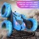 GRAFLO Remote Control Car For Kids, Double Sided 360°Rotating 4WD RC Car with Headlights, 2.4GHz Electric Race Stunt Toys Car Off-Road - Stunt Drifting Car Rechargeable - Toys For Kids (BLUE) 3+ Years GRAFLO Remote Control Car For Kids, Double Sided 360°Rotating 4WD RC Car with Headlights, 2.4GHz Electric Race Stunt Toys Car Off-Road - Stunt Drifting Car Rechargeable - Toys For Kids (BLUE) 3+ Years