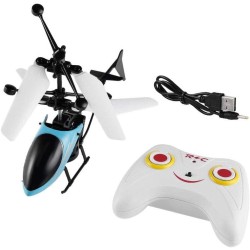 Generic Flying mini helicopter aircraft gift toy for kids children - Assorted Color