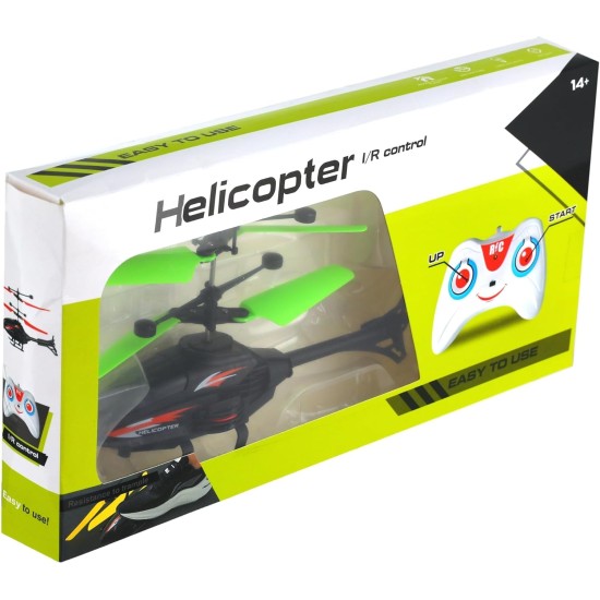 Generic Helicopter sensor helicopter with remote charging battery - black & green Generic Helicopter sensor helicopter with remote charging battery - black & green