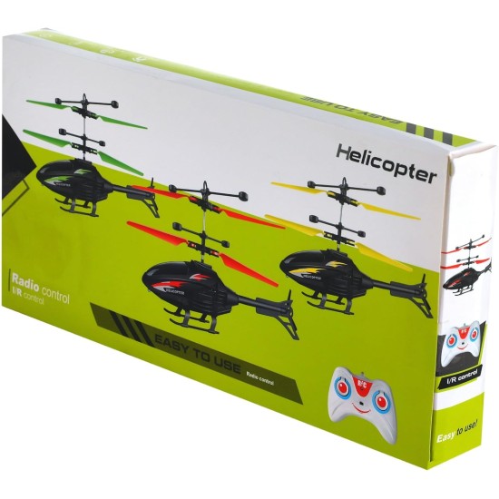 Generic Helicopter sensor helicopter with remote charging battery - black & green Generic Helicopter sensor helicopter with remote charging battery - black & green