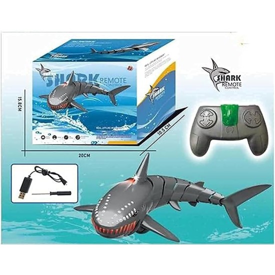 JACK SPRATT 2.4G 3Ch Remote Control Electronic Shark With Charger+Usb LED Light Simulation Animal Fish Baby Kids Water Model Toys JACK SPRATT 2.4G 3Ch Remote Control Electronic Shark With Charger+Usb LED Light Simulation Animal Fish Baby Kids Water Model Toys