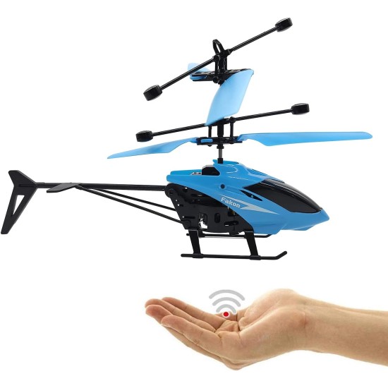 NHR Plastic Infrared Exceed Helicopter Sensor Aircraft USB Charger Flying Helicopter 2 in 1 Flying Helicopter with Remote, 6 to 14 Years (Multicolor)
