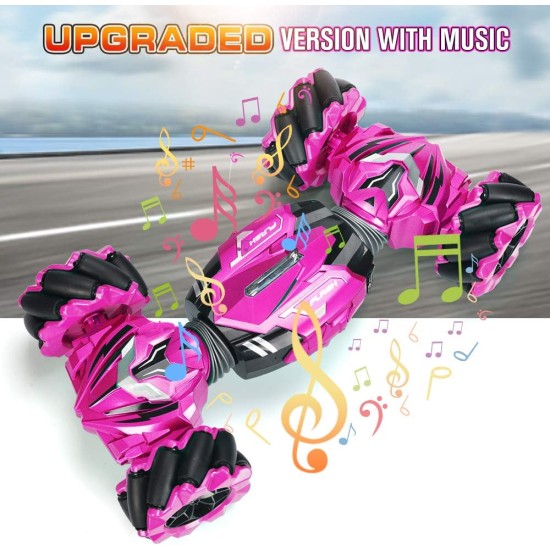 NQD RC Stunt Car 2.4GHz Remote Control Gesture Sensor Toy Car 4WD Transform Double Sided Rotating Off Road Vehicle 360° Flips with Lights Music Toy Cars for Boys & Girls Birthday (Green) NQD RC Stunt Car 2.4GHz Remote Control Gesture Sensor Toy Car 4WD Transform Double Sided Rotating Off Road Vehicle 360° Flips with Lights Music Toy Cars for Boys & Girls Birthday (Green)