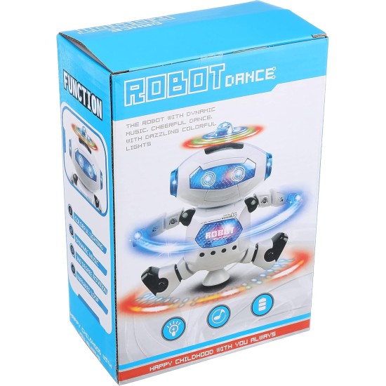 Plastic multifunction robot dancer with colorful light and dynamic music for kids - multi color Plastic multifunction robot dancer with colorful light and dynamic music for kids - multi color