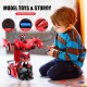Thedttoy Remote Controlled Car for Girls, Transformer Car Robot Toy for Children from 4 6 8 10 12 Years, 2.4 GHz Remote Control RC Car 360° Rotation Deformation Toy Car for Boys (Red)