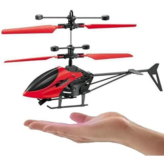 Touyma Hand Induction Control Flying Helicopter Toy with Infrared Sensor, USB Charger and Flashing Light for Kids, Pack of 1, Multicolor Touyma Hand Induction Control Flying Helicopter Toy with Infrared Sensor, USB Charger and Flashing Light for Kids, Pack of 1, Multicolor