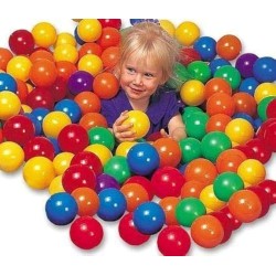 Fun Balls Pack of 100 pcs 3 Soft Ball Pit Balls - Phthalate Free Plastic in Bright Color