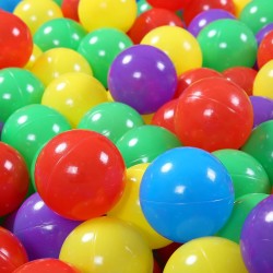 GOGOSO Ball Pit Balls 50 - Soft Plastic Balls for Babies Toddlers Kids Children for 1 2 3 4 5 Years Old ,5 Colors, 50pcs