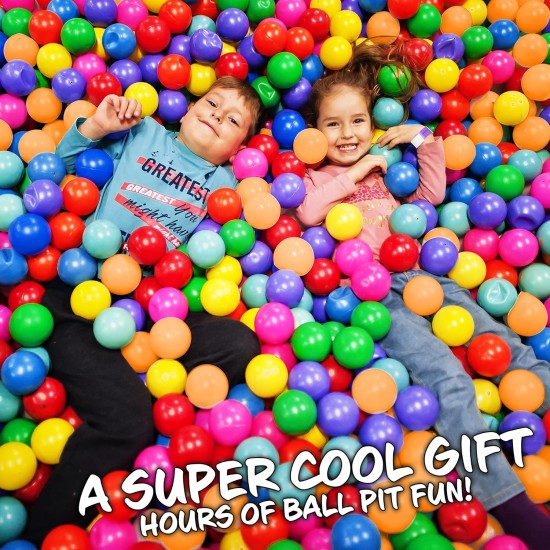 KreativeKraft Colourful Balls for Children 6 cm Balls for Swimming Pools Children Soft Sensory Balls Newborn Plastic Balls Box Basket Tent KreativeKraft Colourful Balls for Children 6 cm Balls for Swimming Pools Children Soft Sensory Balls Newborn Plastic Balls Box Basket Tent