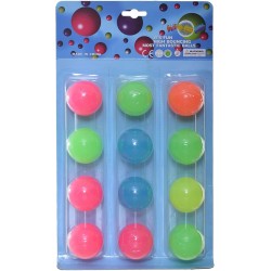 Rubber Balls Set of 12 Pieces 25X19X19Cm Multicolor