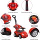 ChromeWheels 3 in 1 Ride on Toys Push Car with Guardrail, Mega Car for Toddlers, w/Handle, Horn, Music, Color Red ChromeWheels 3 in 1 Ride on Toys Push Car with Guardrail, Mega Car for Toddlers, w/Handle, Horn, Music, Color Red