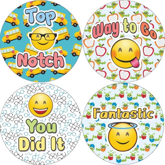 Creanoso Emoji Teacher Grading Stickers (10-Sheet) - Assorted Designs for Children - Classroom Reward Incentives for Students - Stocking Stuffers Party Favors & Giveaways Creanoso Emoji Teacher Grading Stickers (10-Sheet) - Assorted Designs for Children - Classroom Reward Incentives for Students - Stocking Stuffers Party Favors & Giveaways