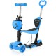 Dripex 5-in-1 Kids Scooter Toddler Scooter with Flashing Led Light Up Wheels 3 Wheels Kick Scooter with Adjustable Handlebar Removable Seat and Push Handle Dripex 5-in-1 Kids Scooter Toddler Scooter with Flashing Led Light Up Wheels 3 Wheels Kick Scooter with Adjustable Handlebar Removable Seat and Push Handle