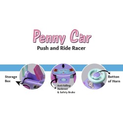 Generic Kids arabic cartoon baby girl ride on car