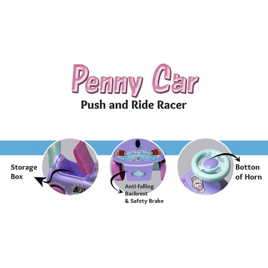 Generic Kids arabic cartoon baby girl ride on car