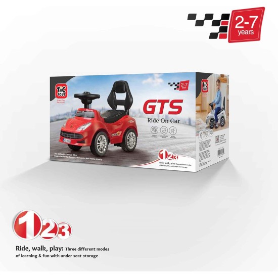 Generic Tic Toys - Kids Ride On Car - Arabic Kids (2-6 Years) - Red Generic Tic Toys - Kids Ride On Car - Arabic Kids (2-6 Years) - Red