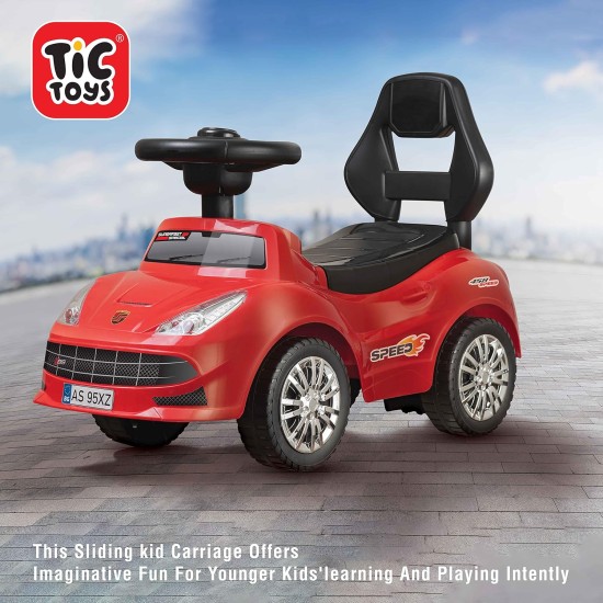 Generic Tic Toys - Kids Ride On Car - Arabic Kids (2-6 Years) - Red Generic Tic Toys - Kids Ride On Car - Arabic Kids (2-6 Years) - Red