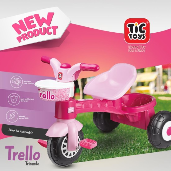 Generic Tic Toys Kids 3 Wheel Bike - Pink Generic Tic Toys Kids 3 Wheel Bike - Pink