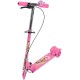 MATRUSHREE ENTERPRISES Road Runner Scooter for Kids of 3 to 14 Years Age 3 Adjustable Height, Foldable, LED PU Wheels & Weight Capacity 75 kgs Kick Scooter with Brake. [Pink]
