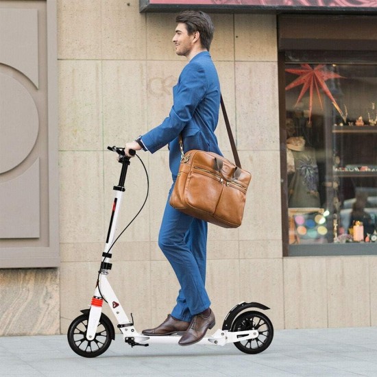 COOLBABY Adult Scooter with Dual Suspension Hight-Adjustable Urban Scooter Folding Kick Scooter With Big Wheels For Teens Kids Age 12 Up COOLBABY Adult Scooter with Dual Suspension Hight-Adjustable Urban Scooter Folding Kick Scooter With Big Wheels For Teens Kids Age 12 Up